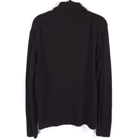 EILEEN FISHER 100%‎ WOOL HONG KONG MADE ITALIAN YARN Loose Turtleneck Top MEDIUM - Picture 3 of 11